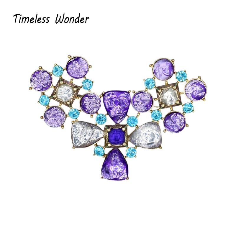 Vintage Fashion Runway - Timeless Wonder Fancy Zircon Heart Brooch