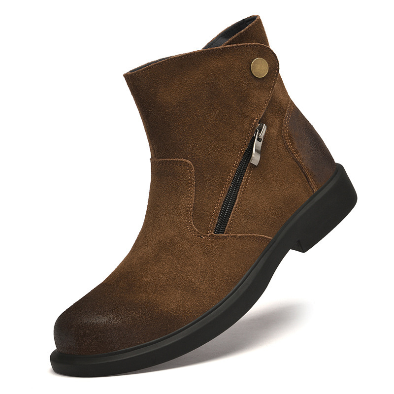 Vintage Cow Suede Mens Chelsea - đánh giá và giá Vintage Fashion Style Men