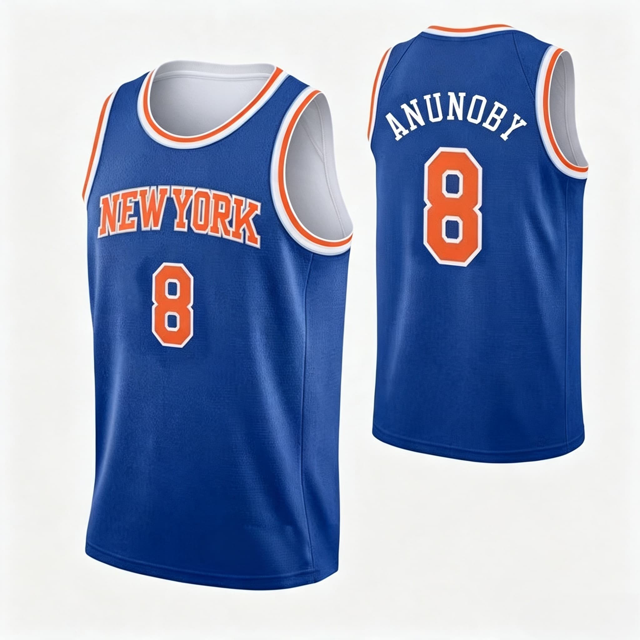 Men Anunoby #8 New York Basket - đánh giá và giá Vintage Fashion York