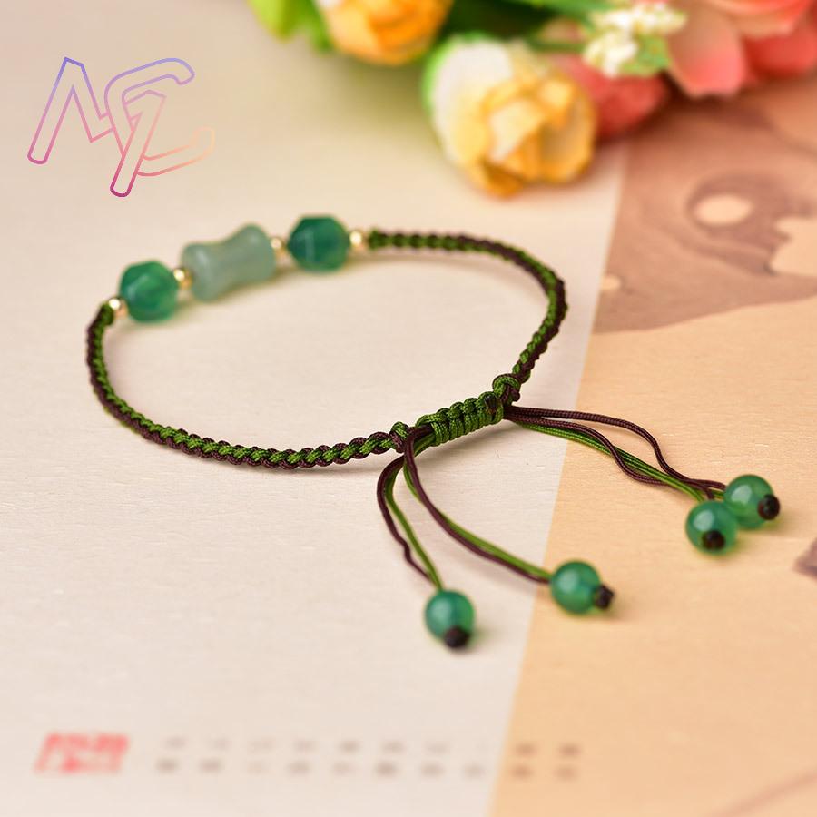 Green Natural Jade Beads Brace - đánh giá và giá Vintage Fashion Designers