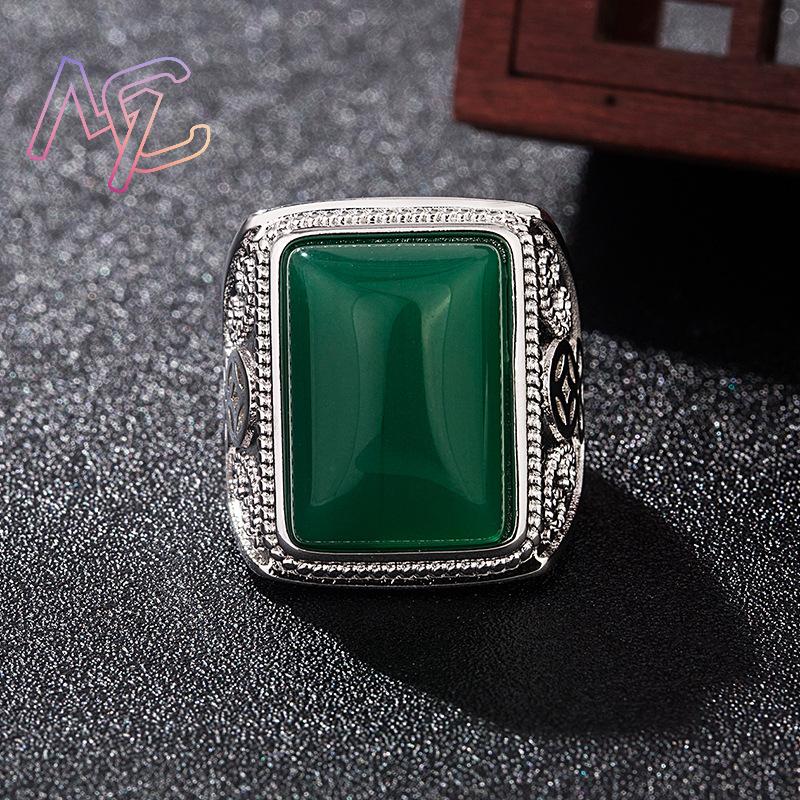 Green Natural Jade Rings Real  - đánh giá và giá Vintage Fashion Designers