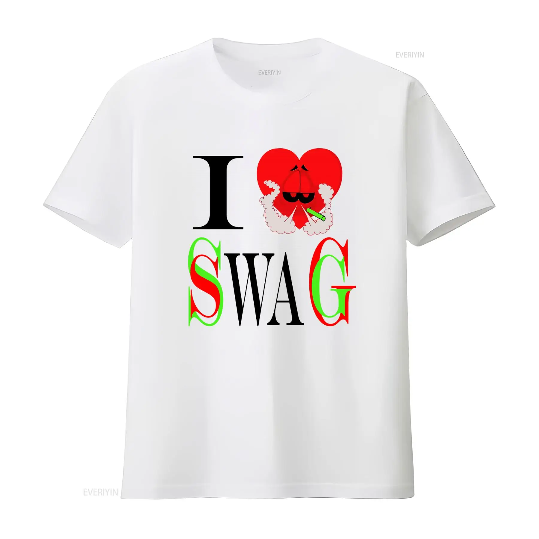 I Swag Heart Print T shirt Ret - đánh giá và giá Vintage Fashion Style Men