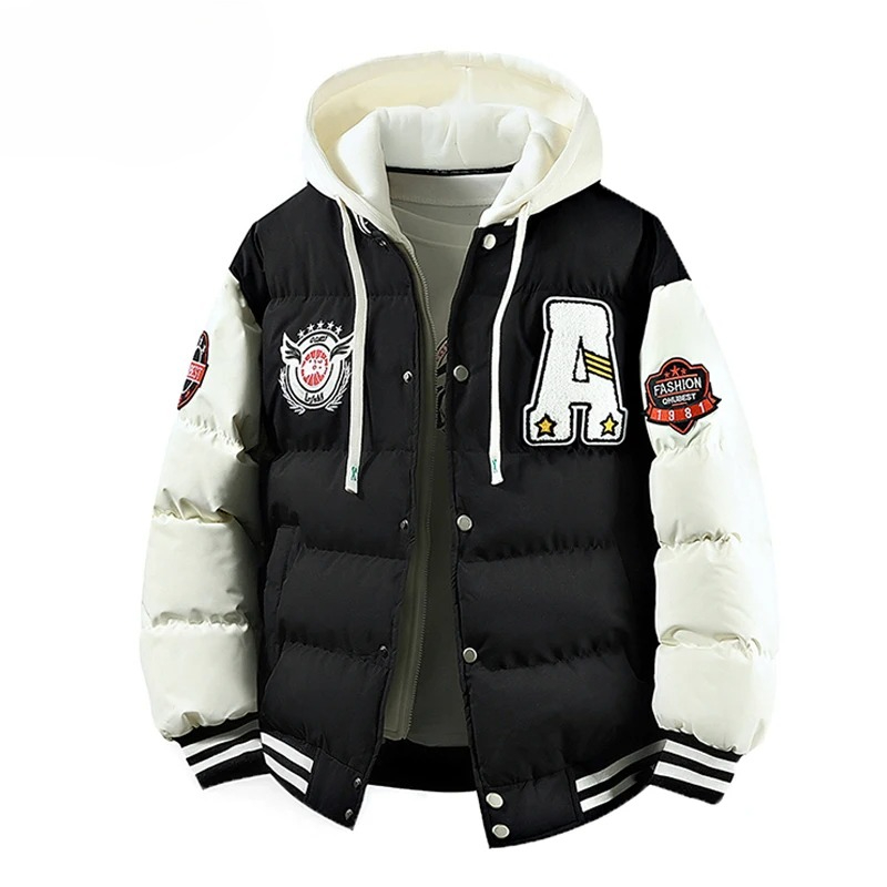 Plus 6XL Winter Men Outdoor Wi - đánh giá và giá Varsity Jacket Wool