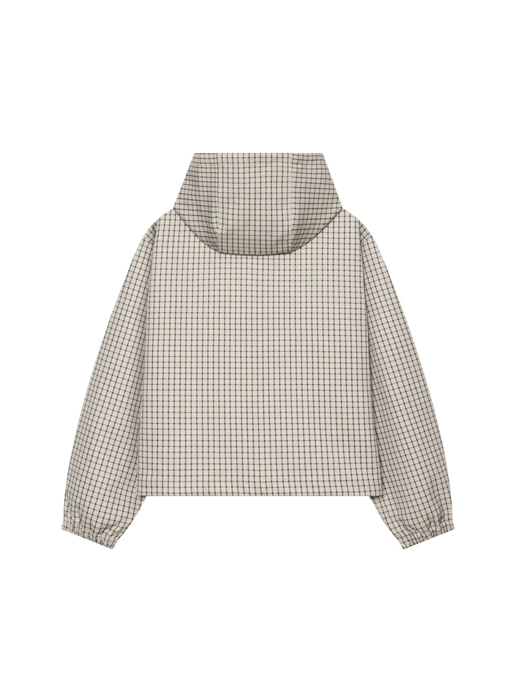 MUJER Plaid Hooded Jacket Woma - đánh giá và giá Varsity Jacket Wool