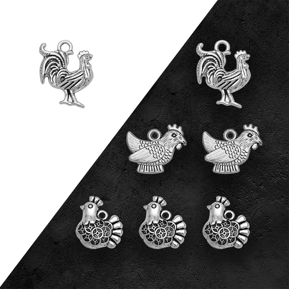 Cổ Mạ Bạc Gà Trống Gà Trống Gà - đánh giá và giá Vintage Fashion Resale