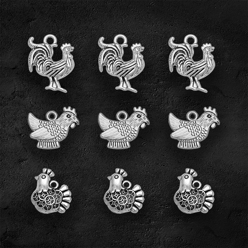Cổ Mạ Bạc Gà Trống Gà Trống Gà - đánh giá và giá Vintage Fashion Resale