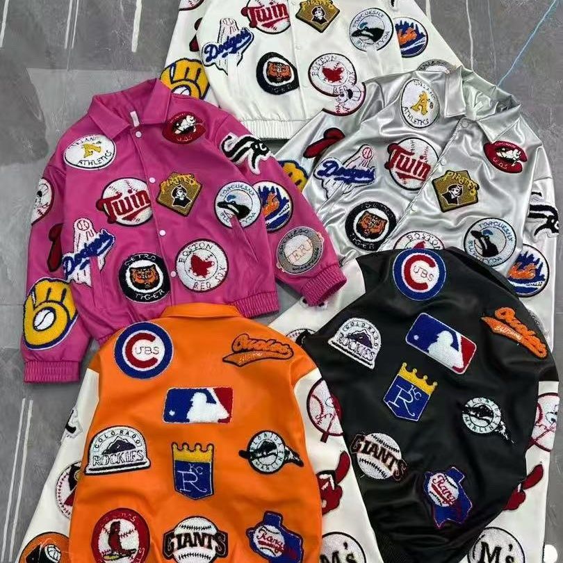 American retro letter motorcyc - đánh giá và giá Varsity Jacket Wool