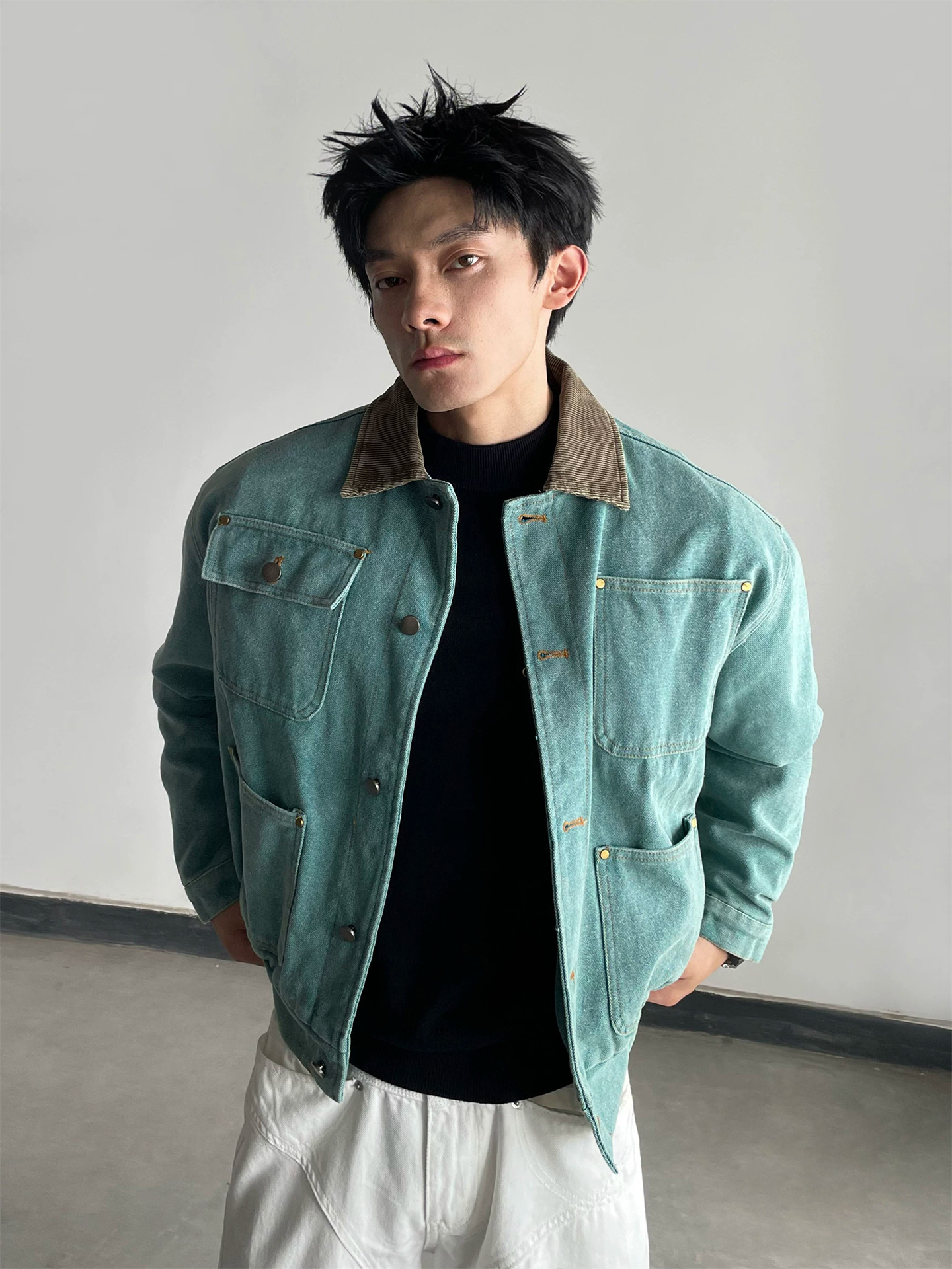 2026 Autumn New Vintage Denim  - đánh giá và giá Vintage Fashion Style Men