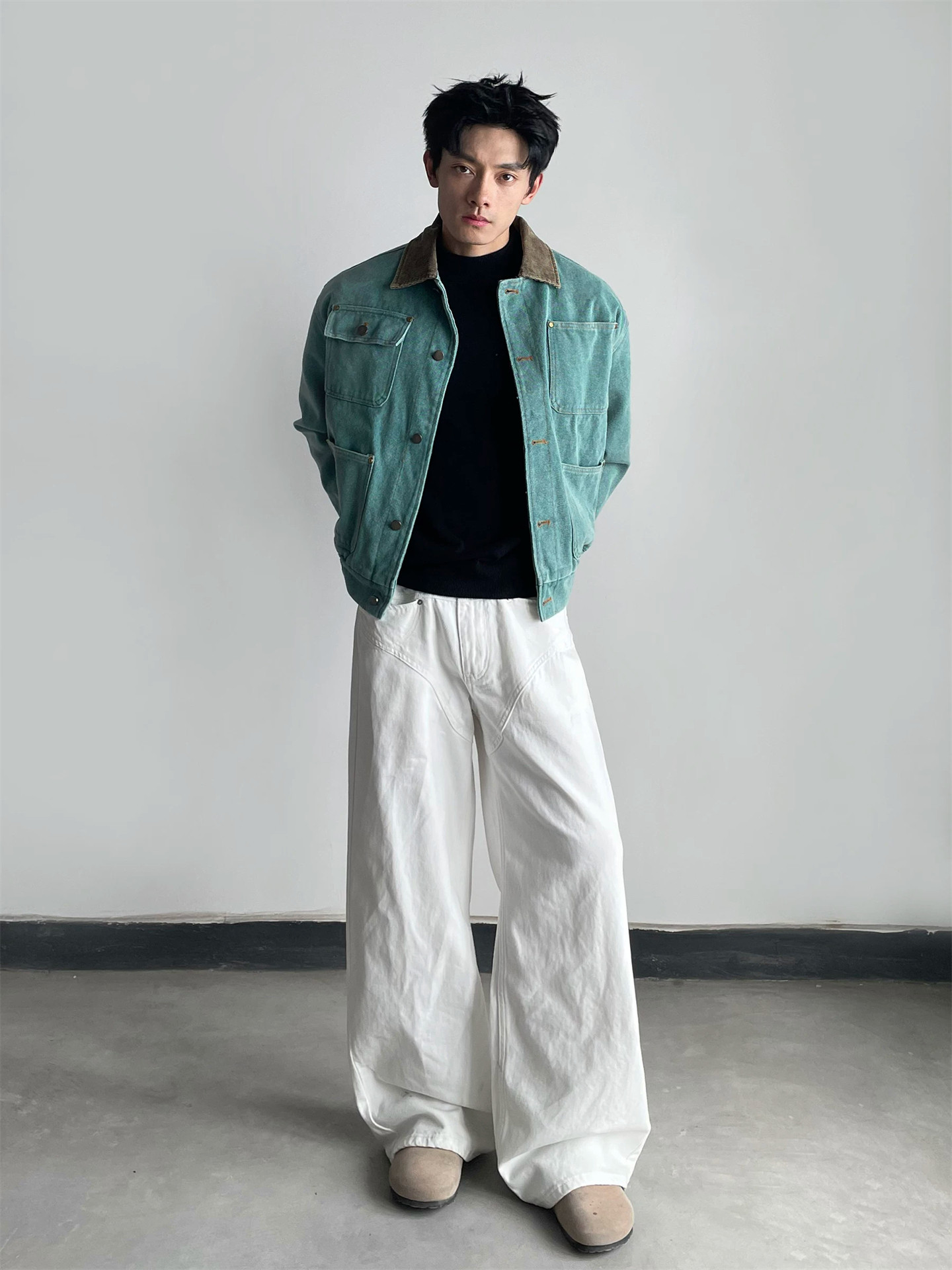 2026 Autumn New Vintage Denim  - đánh giá và giá Vintage Fashion Style Men