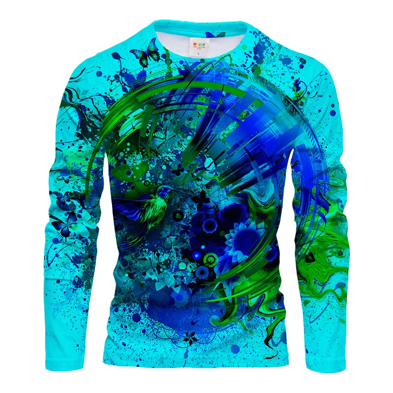 Men Polyester 3D Print Humming - đánh giá và giá Printed Floral Shirt