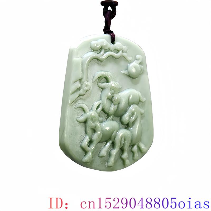 Green Natural Real Jade Sheep  - đánh giá và giá Vintage Fashion Accessories